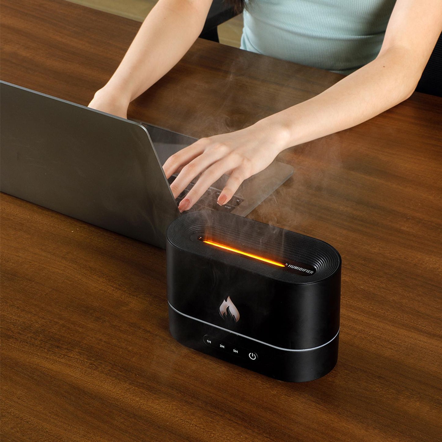 Flame Light Humidifier Silent Atmosphere