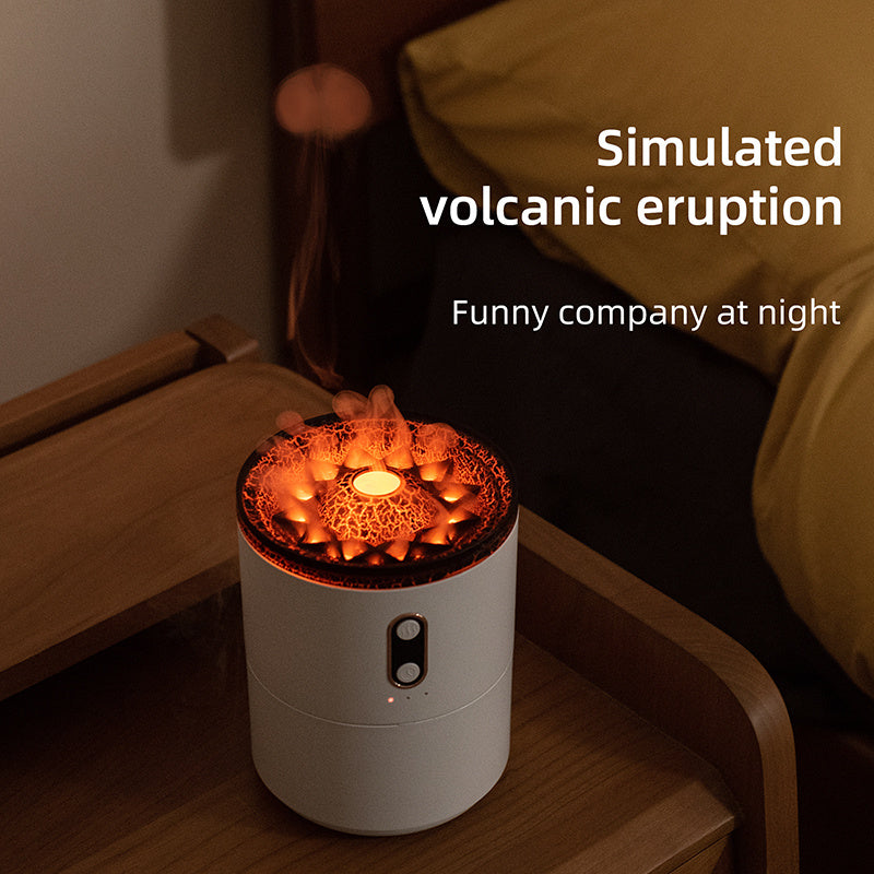 Volcanic Flame Air Humidifier With Night Lamp function