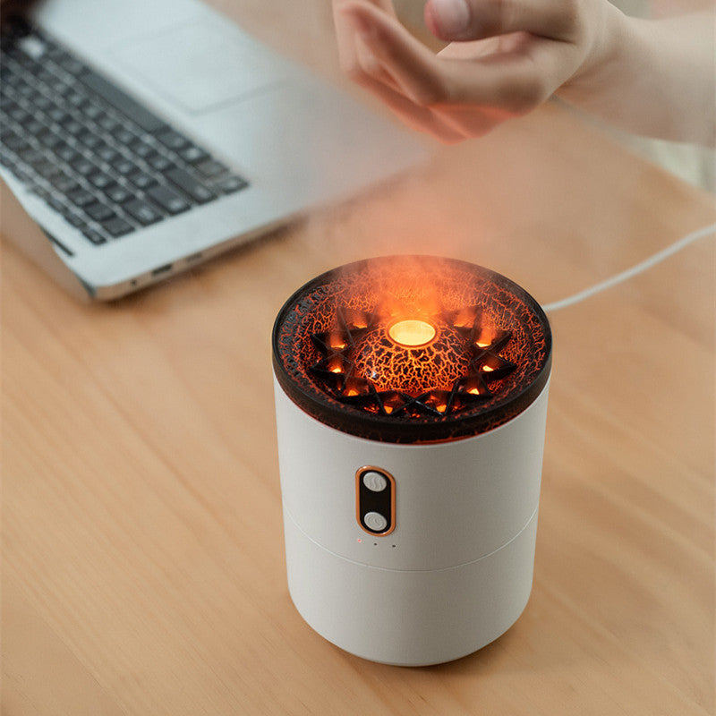 Volcanic Flame Air Humidifier With Night Lamp function