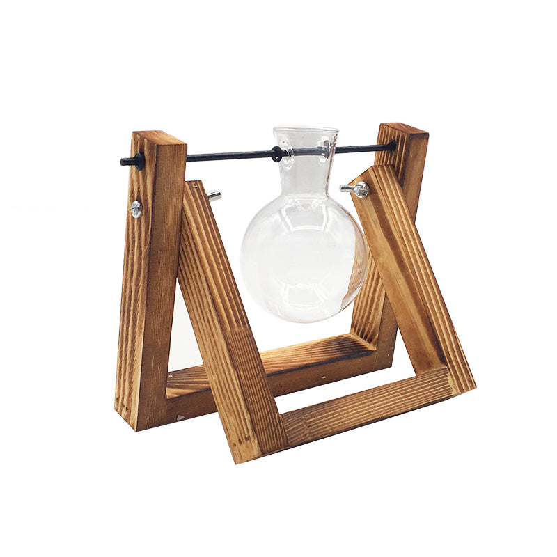 Swing Wooden Stand For Glass Vases