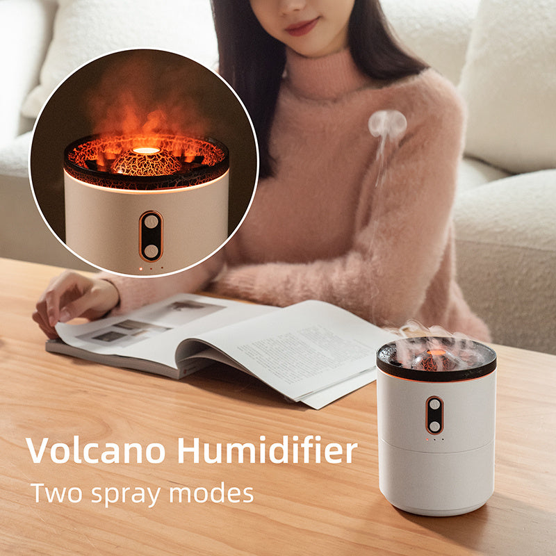 Volcanic Flame Air Humidifier With Night Lamp function